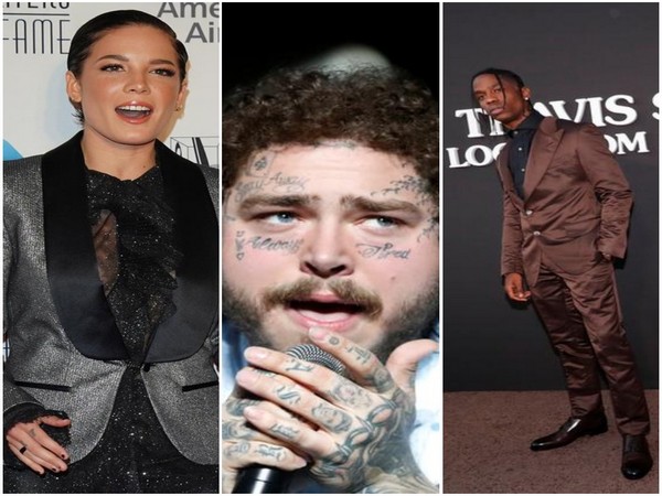 Halsey, Post Malone and Travis Scott