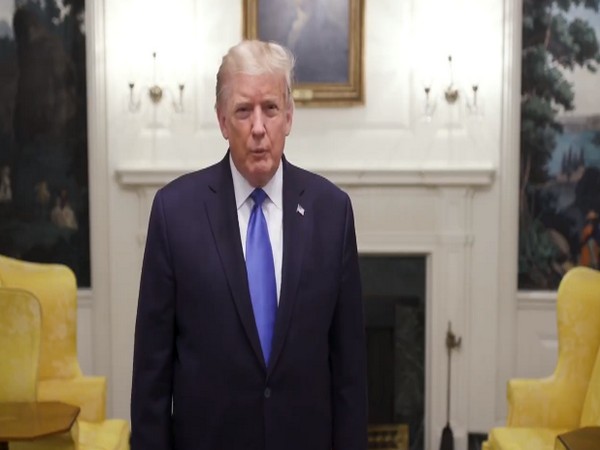 US President Donald Trump on Friday (local time) in a video message posted on his Twitter handle. [Photo: Twitter/@realDonaldTrump]