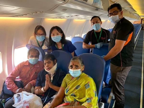 Family which got united with the help of Vande Bharat Mission (Photo Credit: India in Singapore twitter)