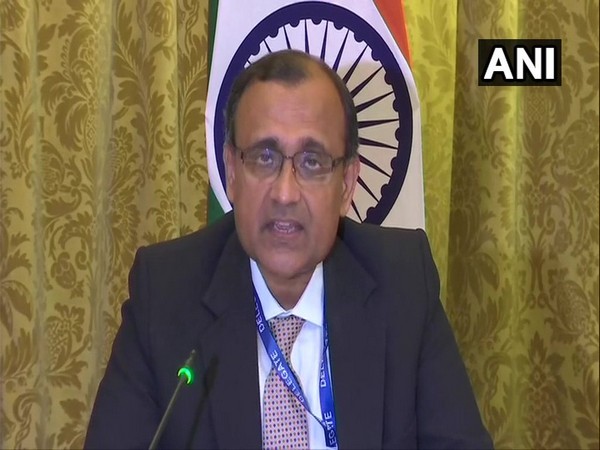 Secretary (Economic Relations) in the External Affairs Ministry T S Tirumurti speaking to reporters in Manama on Saturday.