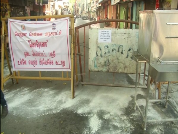 Street in Chennai sealed where two COVID-19 positive scribes live (photo/ANI)