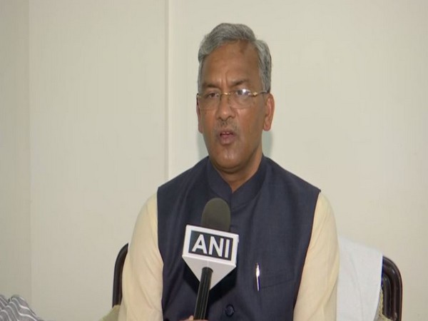 Uttarakhand CM Trivendra Singh Rawat speaking to ANI on Sunday. Photo/ANI