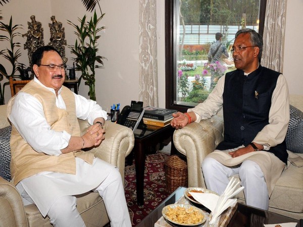 Trivendra Singh Rawat meets JP Nadda in Delhi