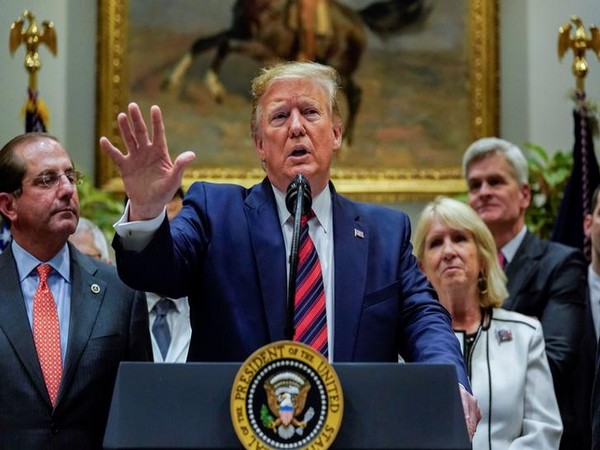 US President Donald Trump addressing a press conference at White House on Thursday.