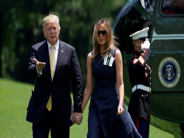 President Donald Trump and his wife Melania Trump return to the White House after their visit to Japan.