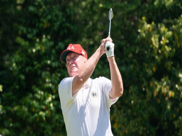 US President Donald Trump golfing (File pic)