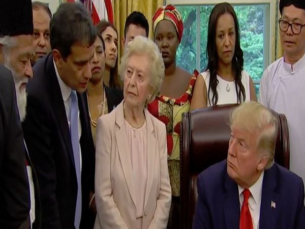 US President Donald Trump meeting with victims of religious persecution from various countries at White House on Wednesday.