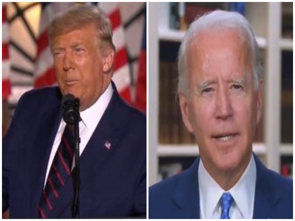 US President Donald Trump and former Vice President Joe Biden