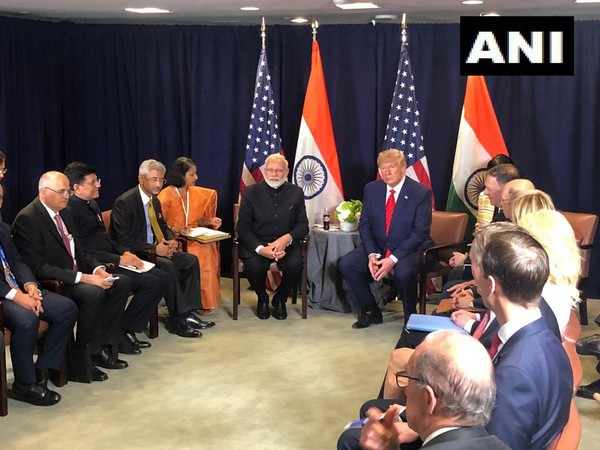 The US-India bilateral underway in New York on Tuesday. (Photo/ANI)