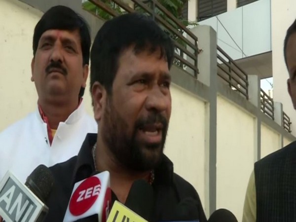 BJP MLC Tunna Pandey speaking to reporters on Saturday. Photo/ANI