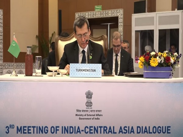 Turkmenistan Foreign Minister Rashid Meredov at the 3rd meeting of the India-Central Asia Dialogue.