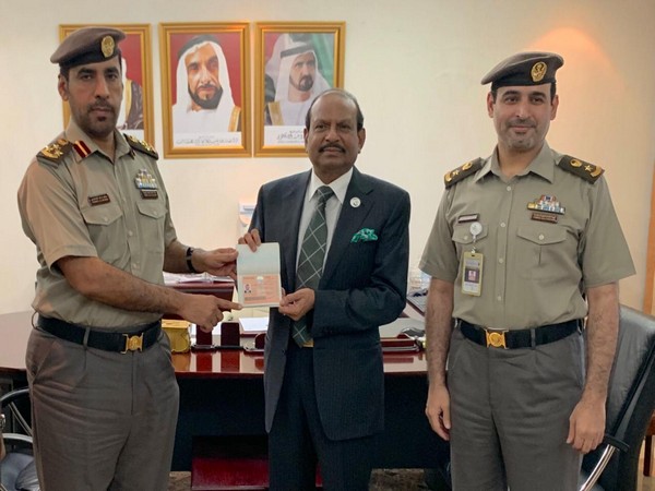 Yusuff Ali MA, chairman of LuLu Group International, with UAE’s Gold Card.