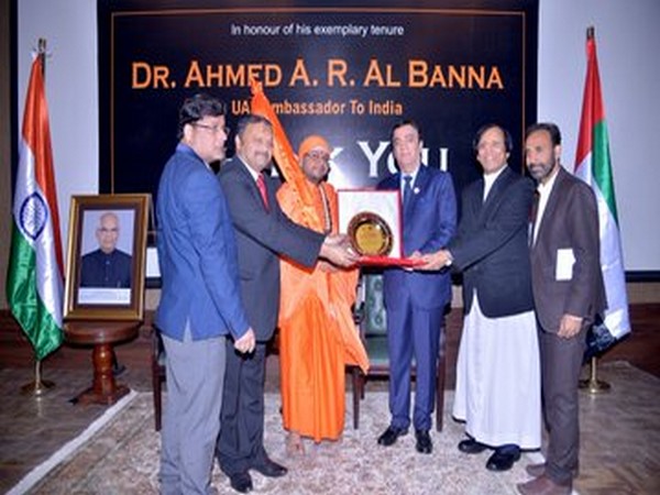 UAE envoy to India Dr Ahmed Al Banna honoured for his exemplary services at a ceremony in New Delhi on Wednesday.
