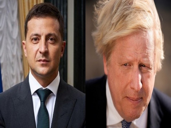 Ukrainian President Volodymyr Zelenskyy and British Prime Minister Boris Johnson (File Image)