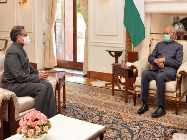 TS Tirumurti, Permanent Representative-designate of India to the United Nations on Thursday called on President Ram Nath Kovind at Rashtrapati Bhavan.