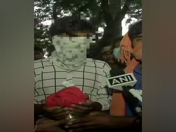 Brother of Hathras victim. Photo/ANI