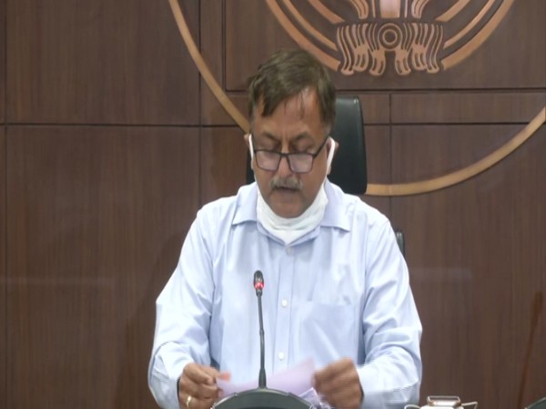 Awanish Awasthi addressing a press conference in Lucknow on Friday.