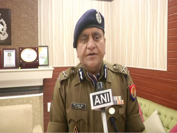 Uttar Pradesh DGP OP Singh speaking to reporters on Monday in Lucknow. (Photo/ANI)