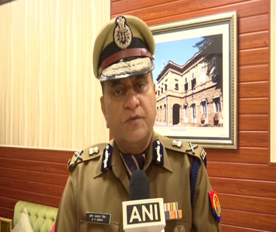 Uttar Pradesh DGP OP Singh speaking to ANI in Lucknow on Thursday. Photo/ANI