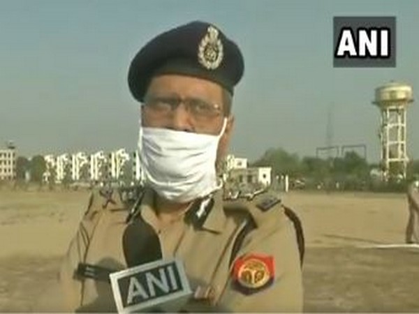 Uttar Pradesh DGP HC Awasthy speaking to ANI on Saturday. Photo/ANI