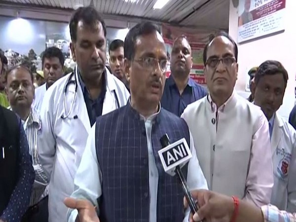 Uttar Pradesh Deputy Chief Minister Dinesh Sharma after meeting Unnao rape victim at KGMU in Lucknow on Tuesday. Photo/ANI