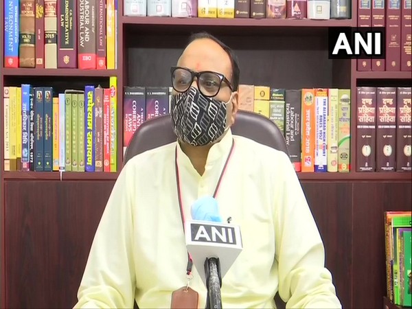Uttar Pradesh minister Brijesh Pathak speaks to ANI on Thursday. (Photo/ANI)
