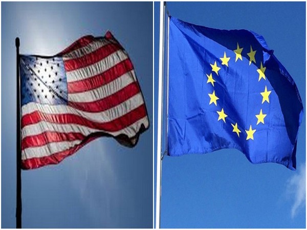 US and EU flags 
