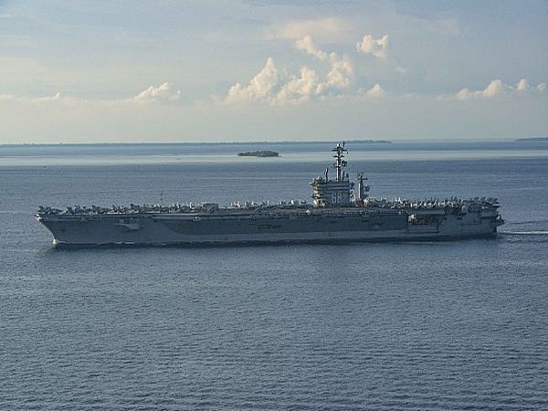 USS Nimitz in the Balabac Strait, July 15 (U.S. Navy photo)