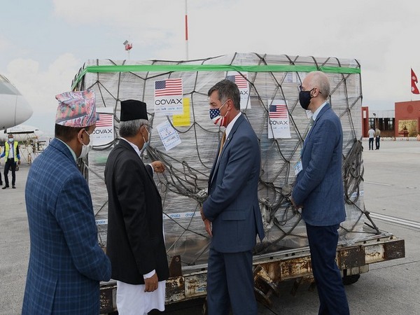 Nepal receives 1.53 million doses of Johnson and Johnson single-shot vaccines from the US on a grant basis. (ANI)