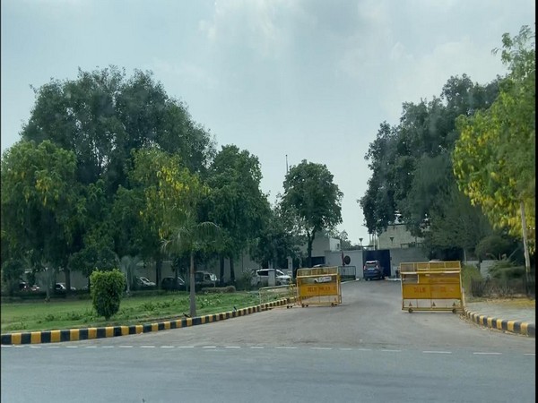 United States (US) Embassy in New Delhi amid the #BlackLivesMatter protest in Delhi over the death of African American man George Floyd. 