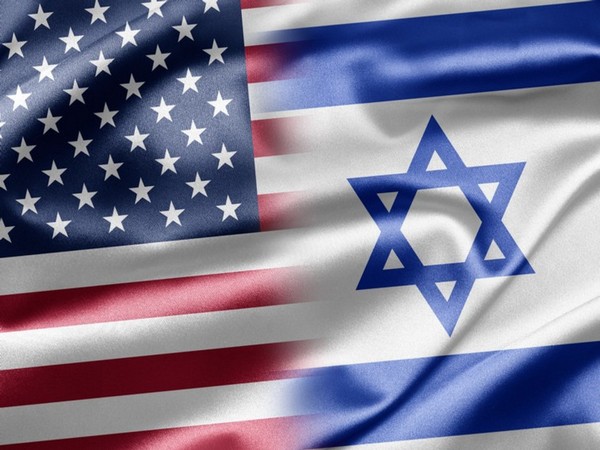 Flags of US and Israel