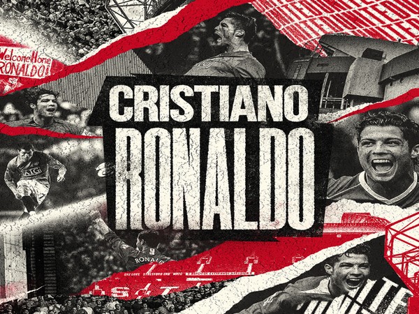 Ronaldo signs with Manchester United (Photo/ Manchester United Twitter)