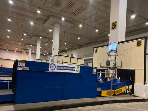 The UV disinfection chamber in Cochin International Airport. Photo/ANI