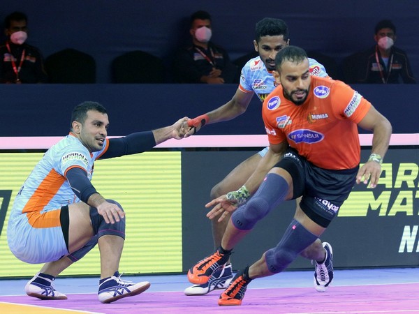 U Mumba's Abhishek Singh in action (Photo/PKL)