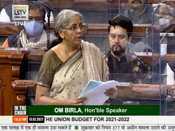 Union Finance Minister Nirmala Sitharaman replying to the discussion on the Union Budget in Lok Sabha.
