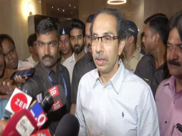 Maharashtra Chief Minister Uddhav Thackeray speaking to reporters in Mumbai on Monday. Photo/ANI