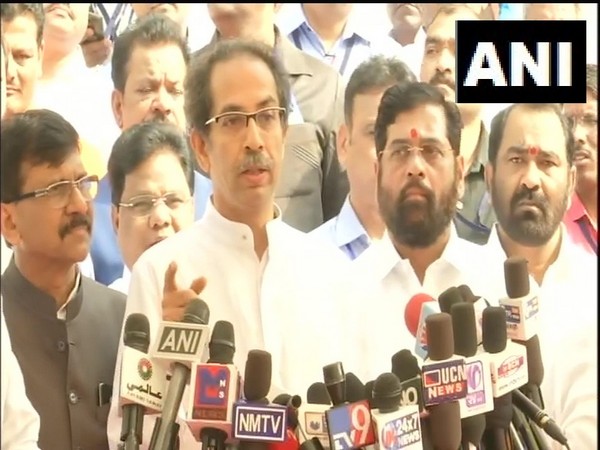 Maharashtra Chief Minister Uddhav Thackeray speaking to reporters in Nagpur on Tuesday. Photo/ANI