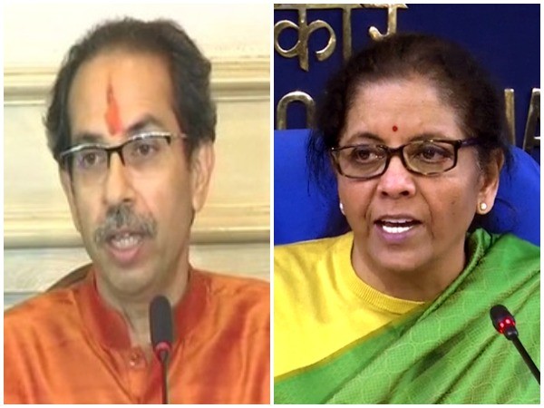 Maharashtra Chief Minister Uddhav Thackeray (left), Union Finance Minister Nirmala Sitharaman (right)