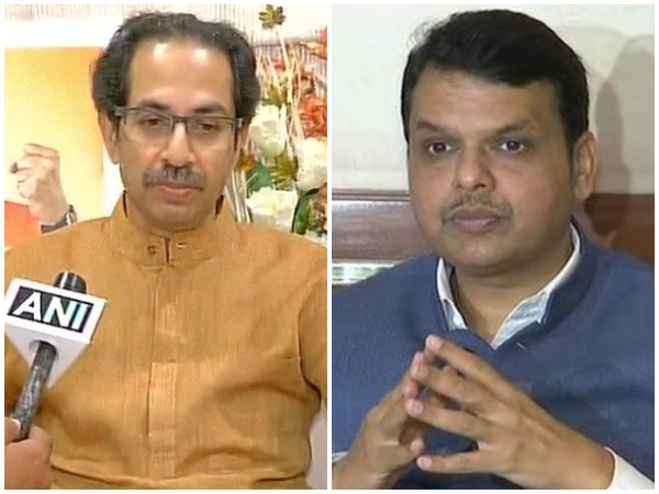Shiv Sena Chief Uddhav Thackeray and CM Devendra Fadnavis (left to right)