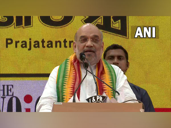 Union Home Minister Amit Shah in Odisha's Cuttack (Photo/ANI)