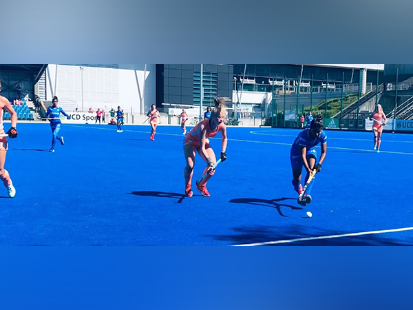 India Junior women's hockey team in action against Netherlands at U-23 5 Nations Tournament 2022 (Image: HI)