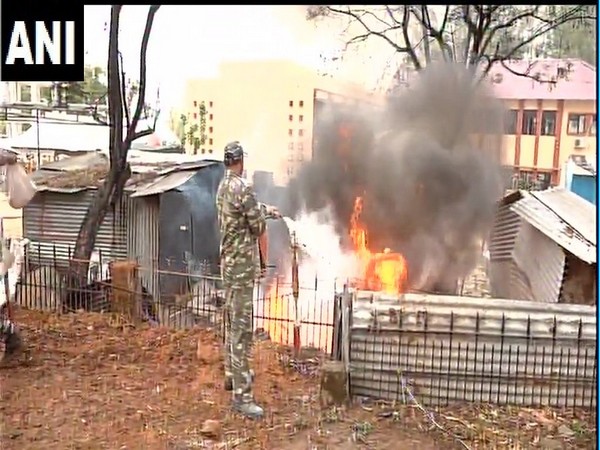 Fire at police lines in Udhampur 