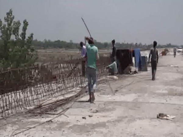 The under-construction Ujh bridge in Kathua district. (Photo/ANI)
