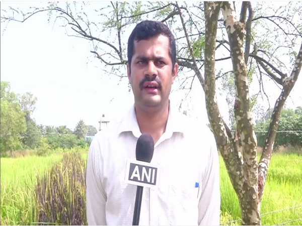 Ullas MY from University of Agriculture and Horticulture Sciences. Photo/ANI