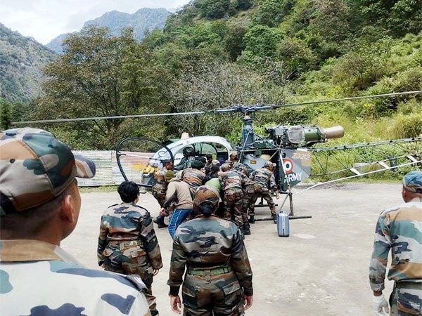 Indian Army's Cheetah helicopter used in the rescue operation