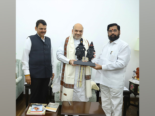 Eknath Shinde, Devendra Fadnavis met Amit Shah (Photo/ANI)