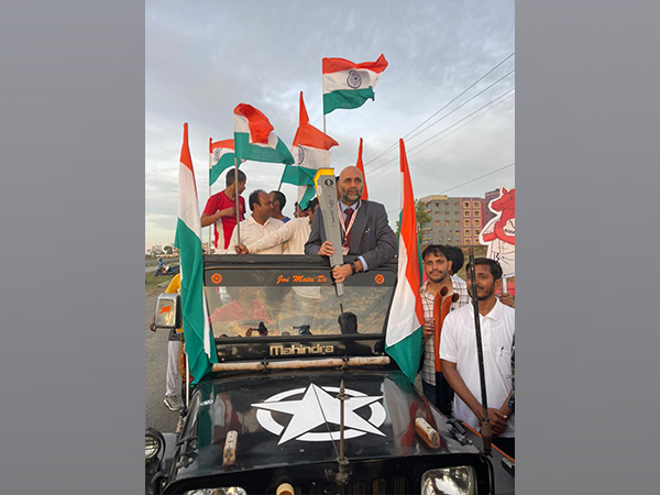 The torch relay in Gaya. (Photo- SAI Media)