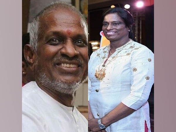 Music Composer Ilaiyaraaja and Athlete PT Usha (Picture Courtesy: Twitter)