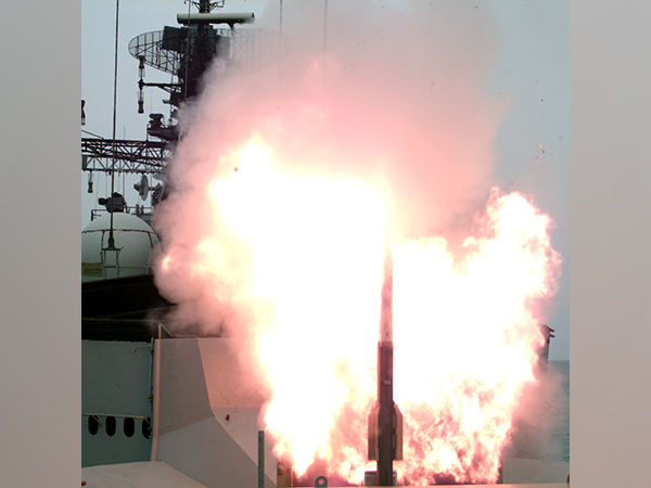 Vertical Launch Short Range Surface to Air Missile (VL-SRSAM) was successfully flight tested today (Photo/ANI)
