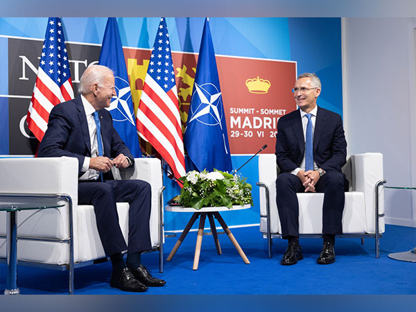 US President Joe Biden along with NATO secretary-general General Jens Stoltenberg (Photo Credit: Stoltenberg Twitter)